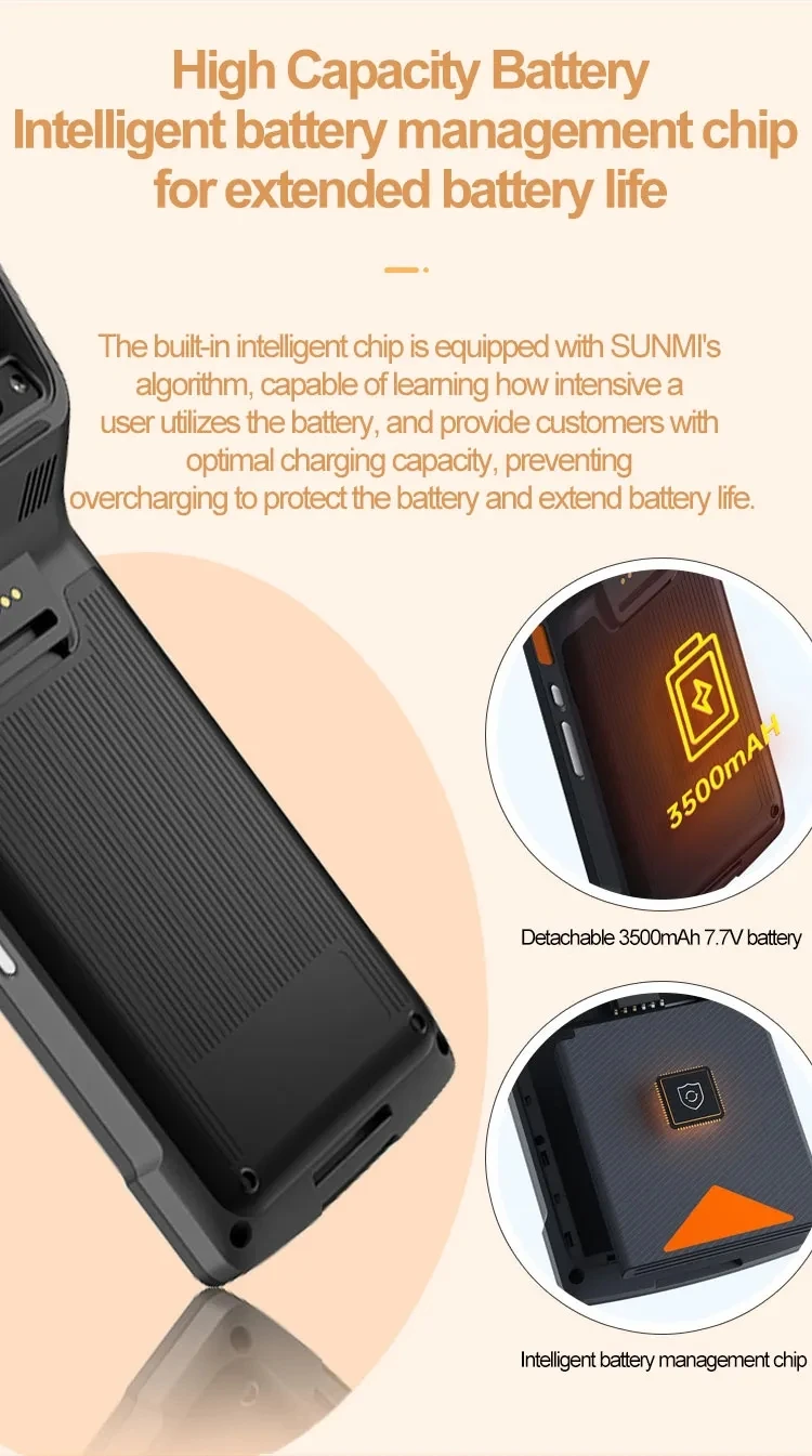 Sunmi V2S GMS Scanner Android 11 Pos Handheld Computer Self Ordering Pos System Barcode Scanner Restaurant Pos Sunmi V2S Scanner