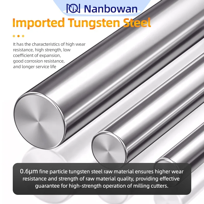 HRC55 HRC60 HRC65 Carbide End Mill 4flutes Milling Cutter Alloy Coating Tungsten Steel for  iron stainless steel