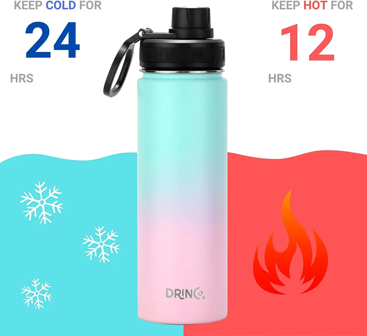 2 liter stainless steel water bottle sport water bottles