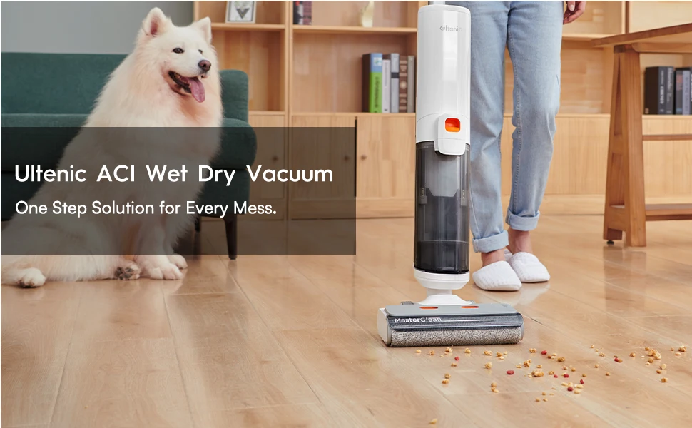 Hot selling home floor washer Ultenic AC1 with  self-cleaning station, 2 in 1 wet and dry vacuum cleaner