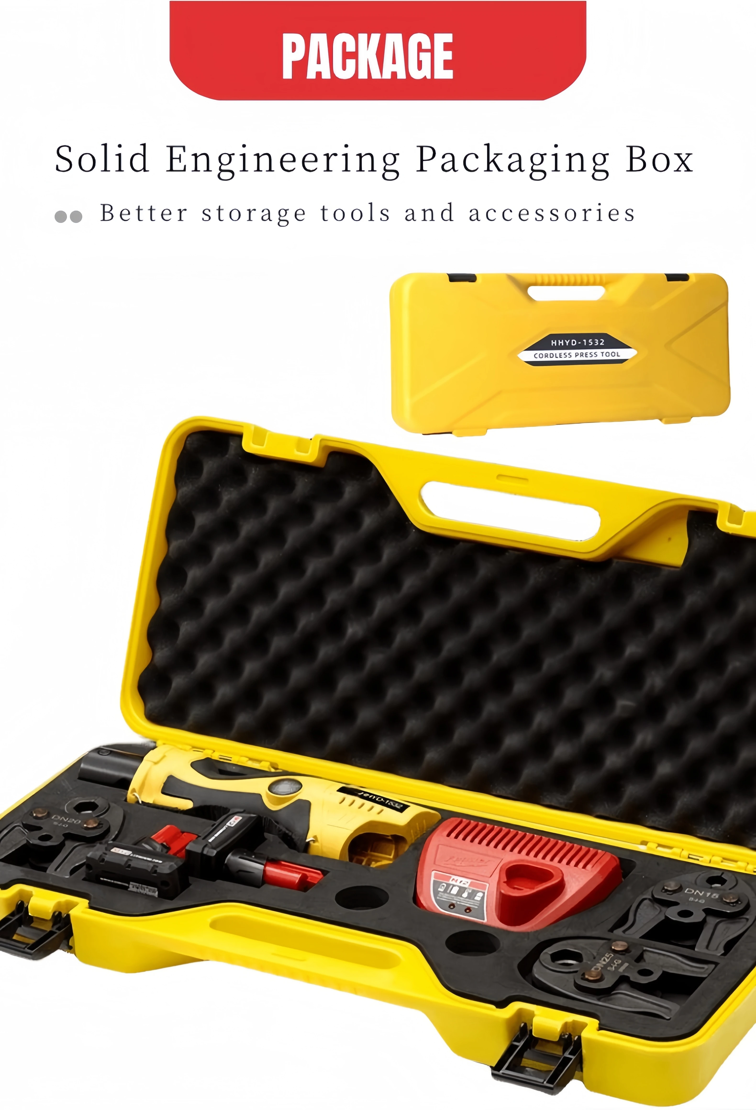Highly Recommended  Battery Portable Pro Press Hvac Tools Kit 1/2 3/4 Pipe Crimping Plumbing Machine Copper PEX Stainless Steel