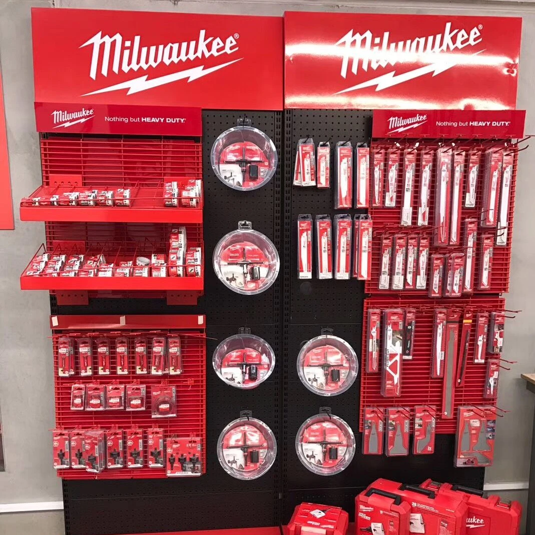 Односторонние полки для инструментов milwaukee полка продуктов магазинов супермаркетов гондолы