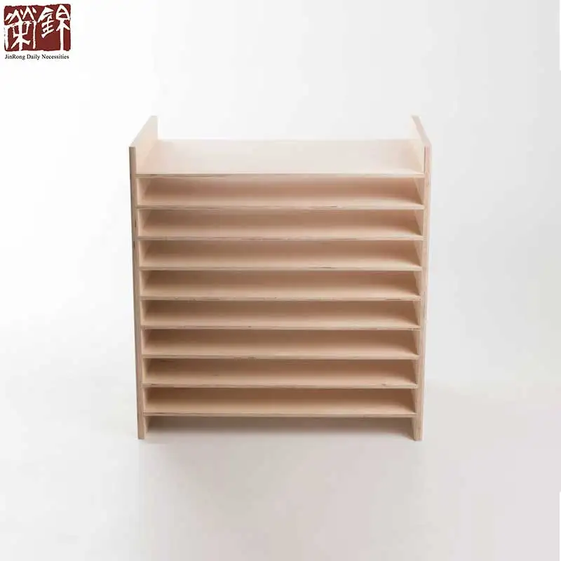 Kids study room furniture Baltic Birch Shelves Desktop Organizer A3 paper rack