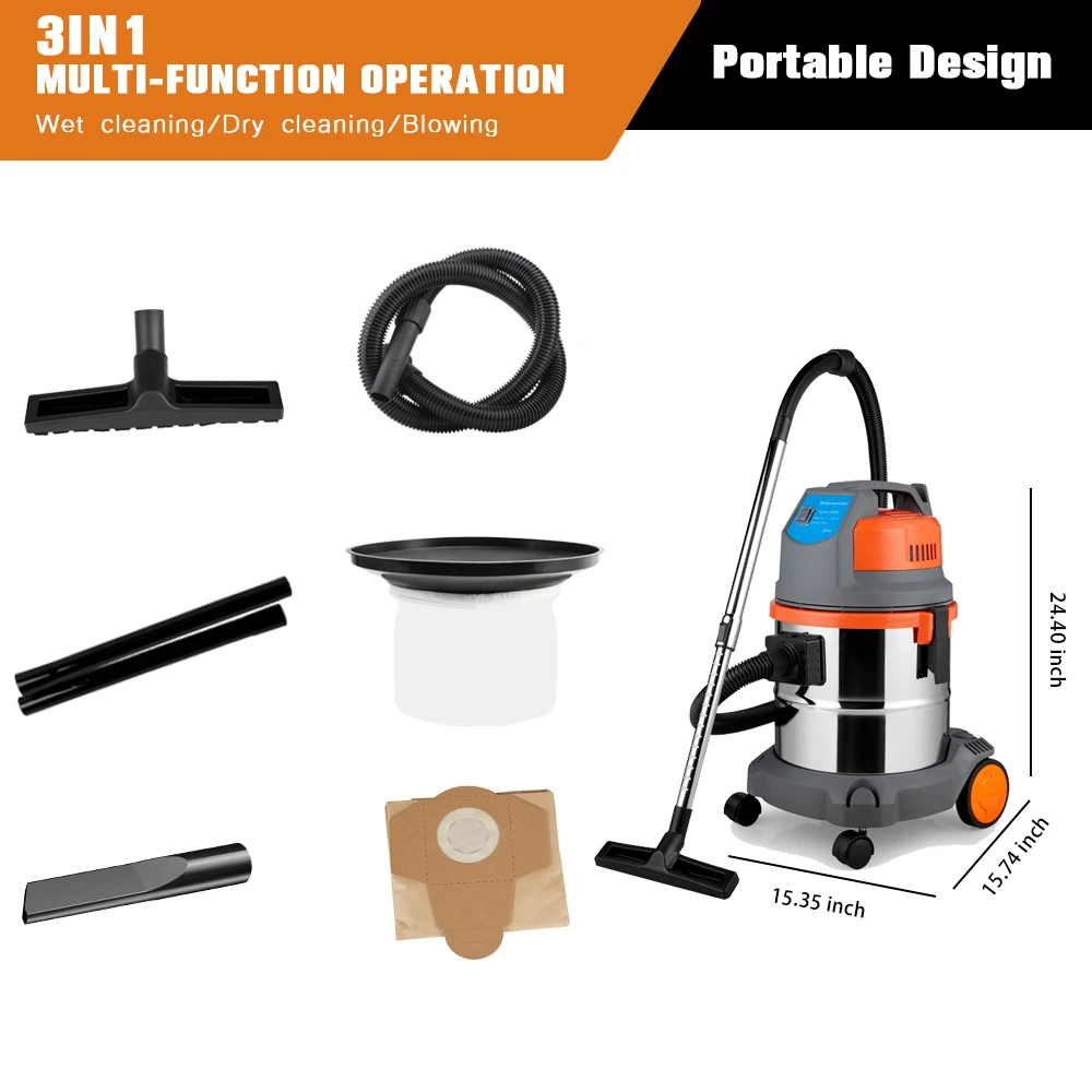 
Good quality factory directly wet & dry vacuum cleaner for hotel 