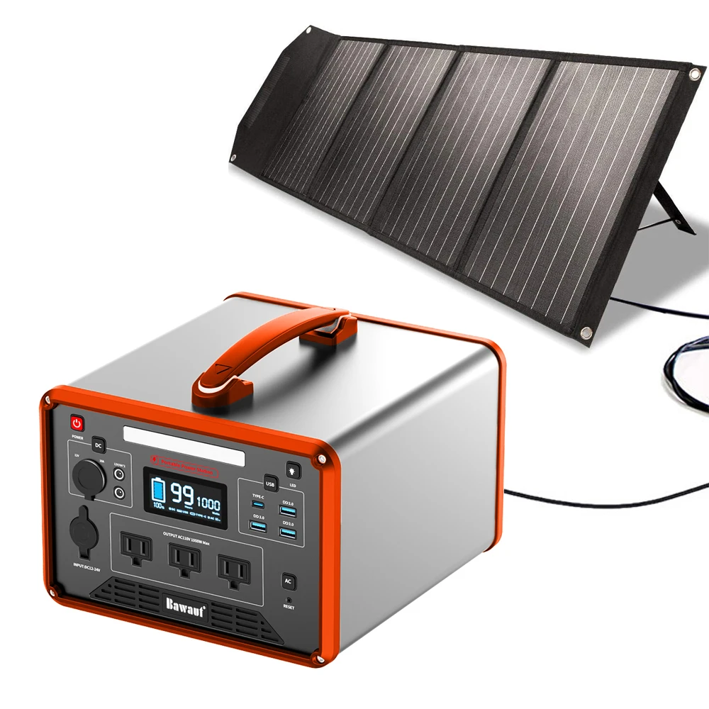 Wholesale Solargenerator 1000W Home Portable Rechargeable Lifepo4 Mobile With DC AC USB Type C