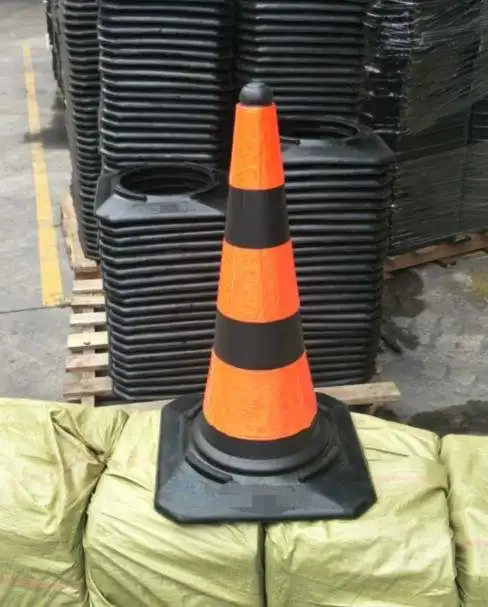 PE Colorful traffic cones,reflective flexible traffic cone bar