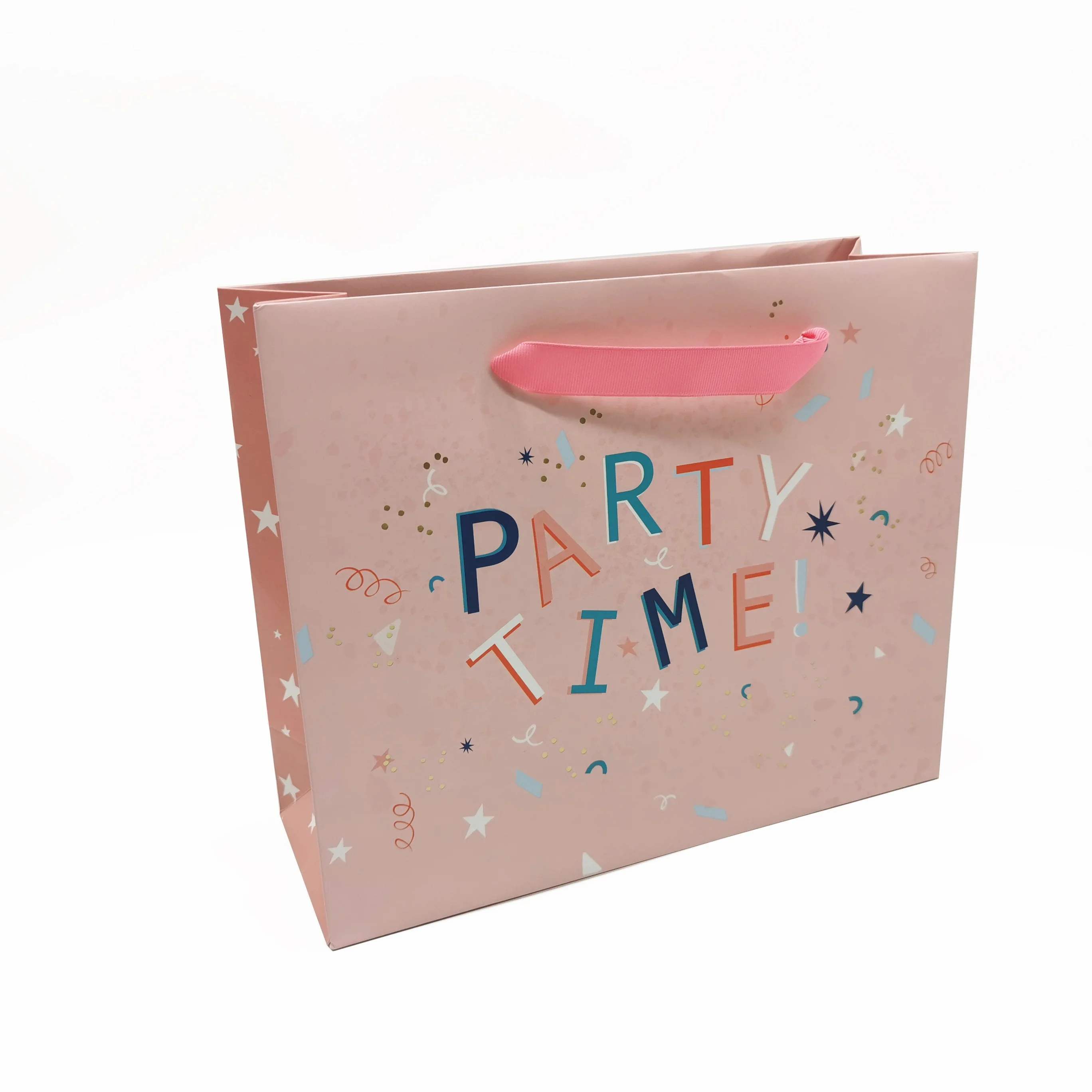 Premium Custom Logo Design Boutique Christmas Kraft Paper Bags Gift Wrapping Bags With Your Own Logo Handle Shopping bags