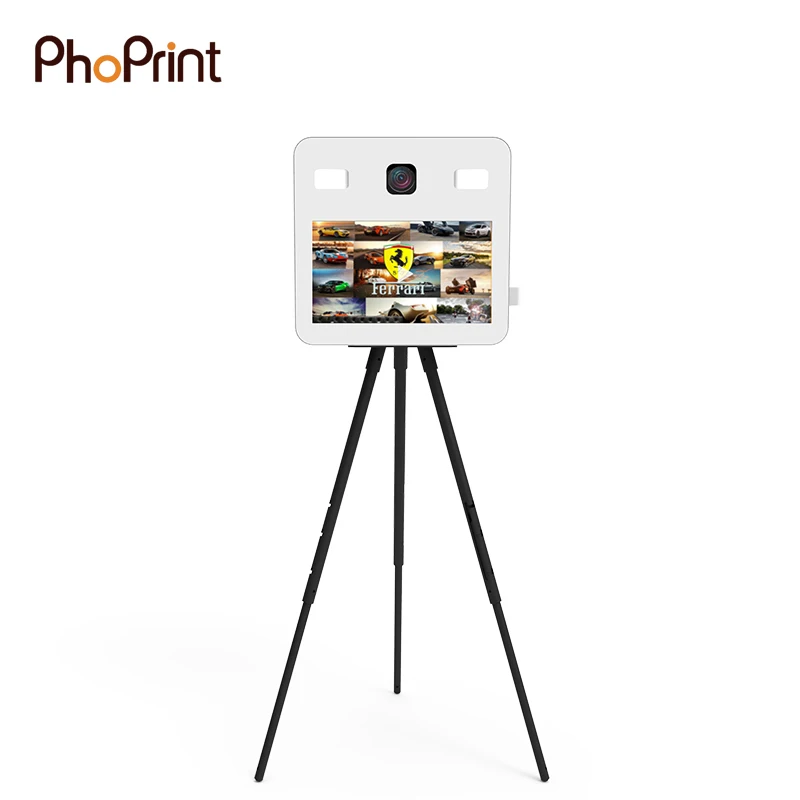 High Quality Compact Printing Photo Booth Kiosk With Built-in DSLR Camera