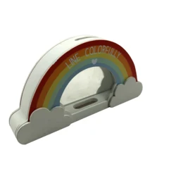 Cute Storage Box Coin Children Wooden Money Saving Box Home Decoration Clear Wood Piggy Bank For Kids