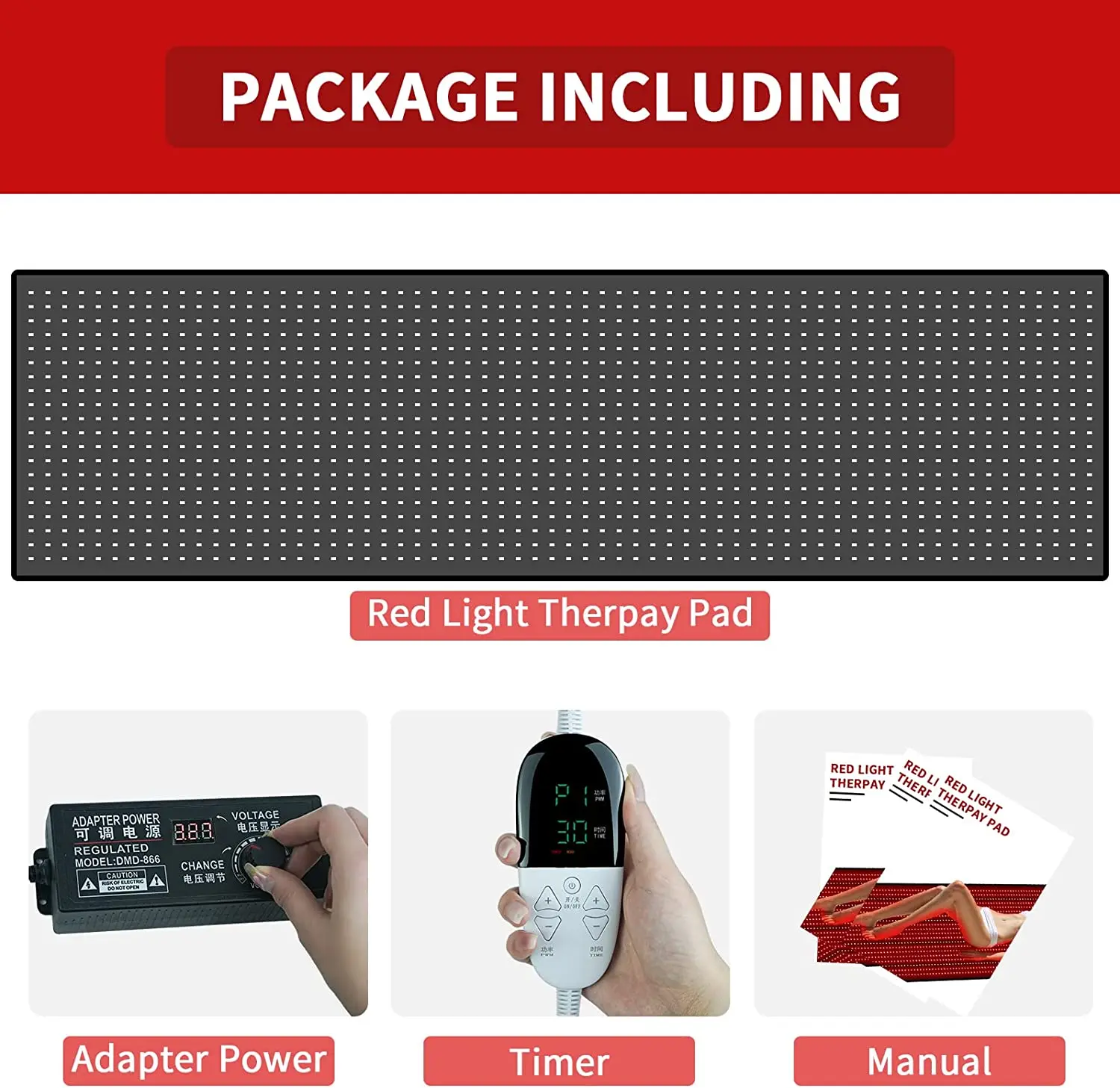 Weight Fat Loss Pain Relief 660nm 850nm Near Far Infrared Light Full Body Therapy Led Red Light Therapy Mat