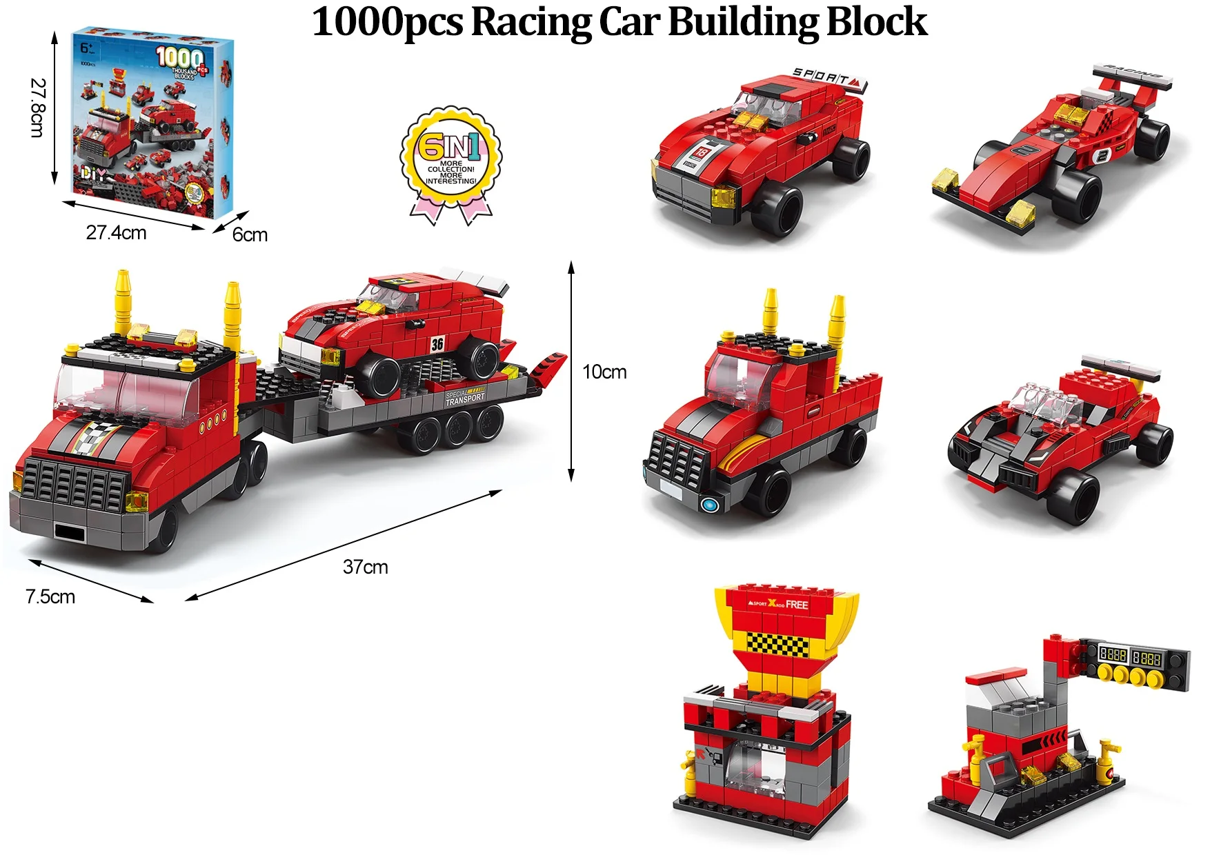 1000 pcs 6 in 1 mini bricks building blocks dinosaur world set building blocks for adult and kids