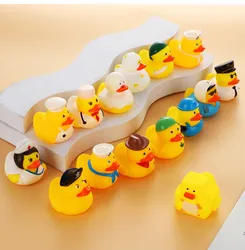 Rubber Little Small Duck Baby Shower Water Bath Toy Plastic Floating Duck Bath Toy bathroom toys Weighted rubber duck