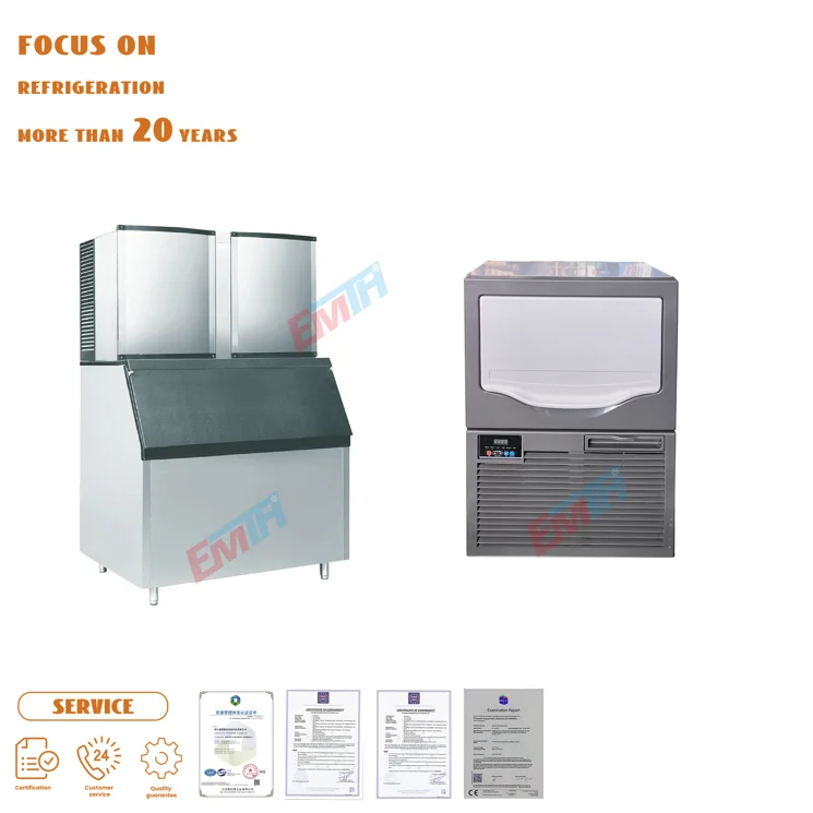 EMTH ice maker cube ice maker machine 1000 kg 2000 kg 5000 kg industrial large ice flake maker