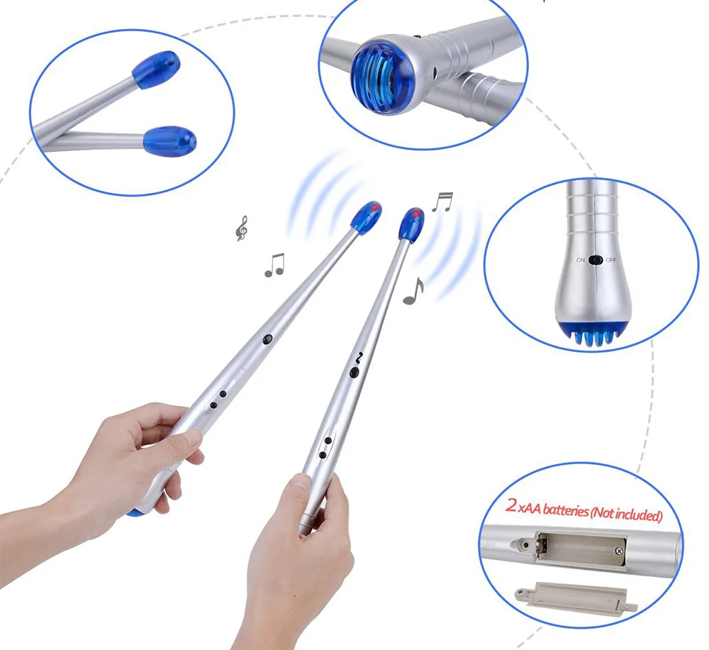 Creative Electronic Musical instrument toy musical digital drum stick air drumstick Toys for family party and early education