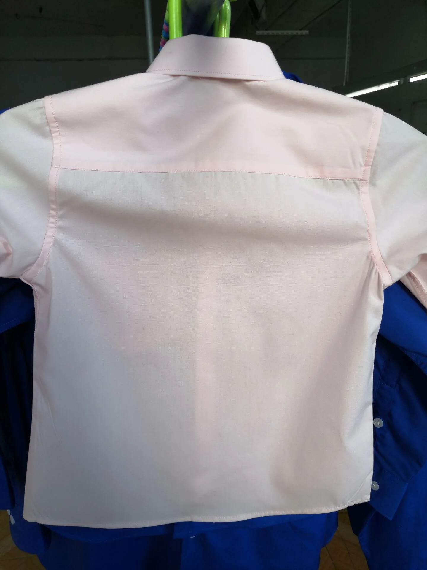 Весна-Осень 2021 детские белые рубашки с длинным рукавом для школы