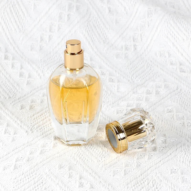 Custom logo 50ml perfume bottle glass spray bottle empty luxury perfume bottle