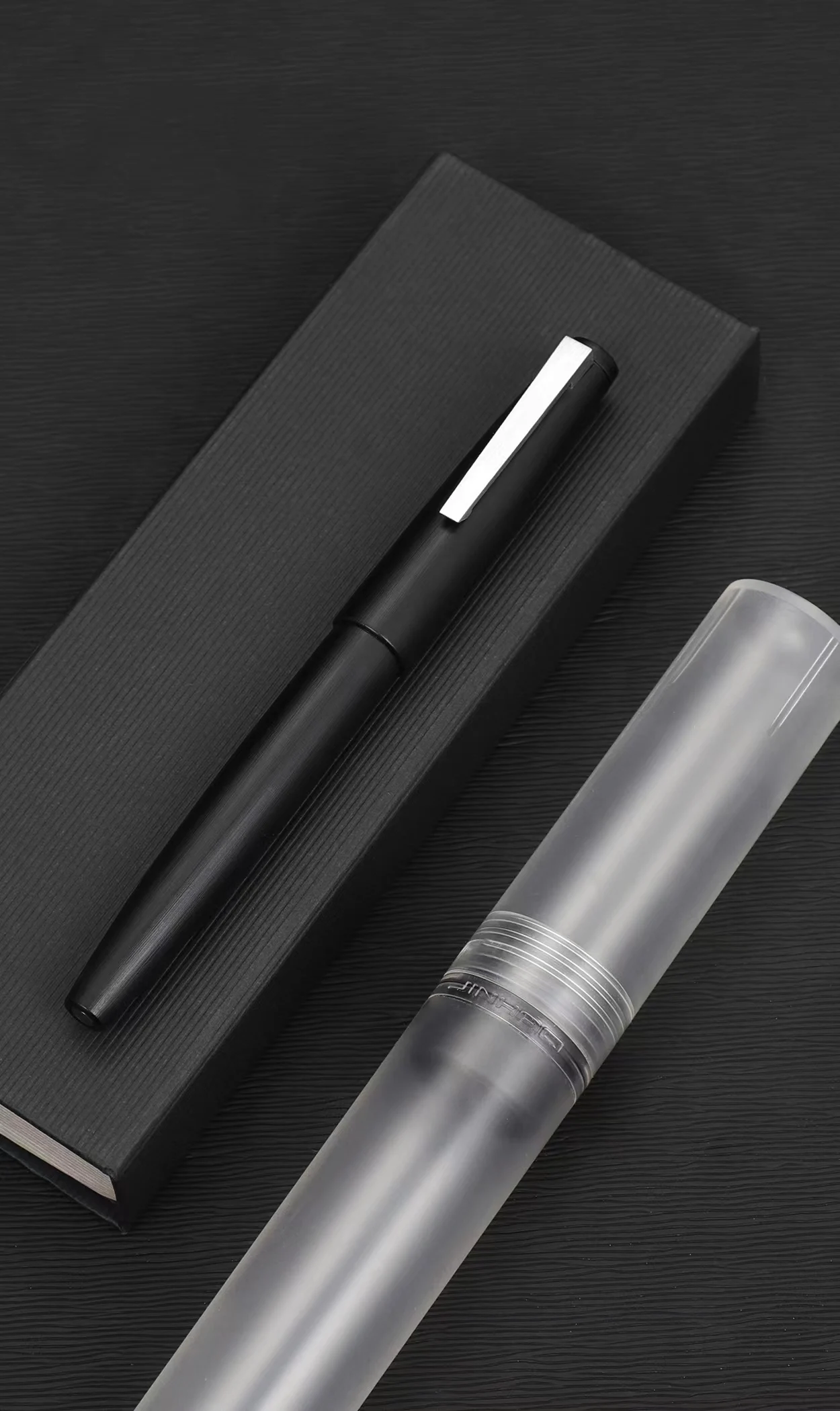 Jinhao 80 series Fiber black vintage premium pen custom office business gift metal smooth writing fountain pen calligraphy