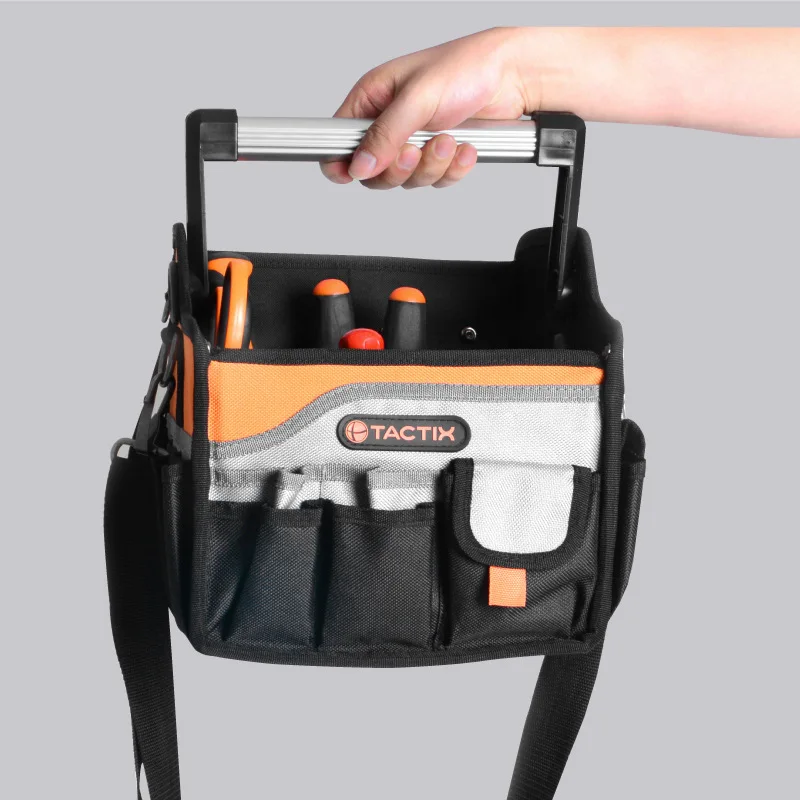 High Quality Custom Open Frame Tool Storage Bag Factory Direct Portable Canvas and Polyester Design for Tools Organization