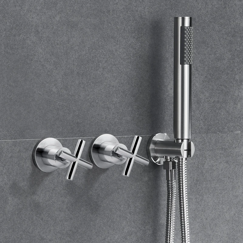 Australian Standard Wall Top Assembly Wall Mounted 2 Way Handle Cruciform Concealed Shower Valve
