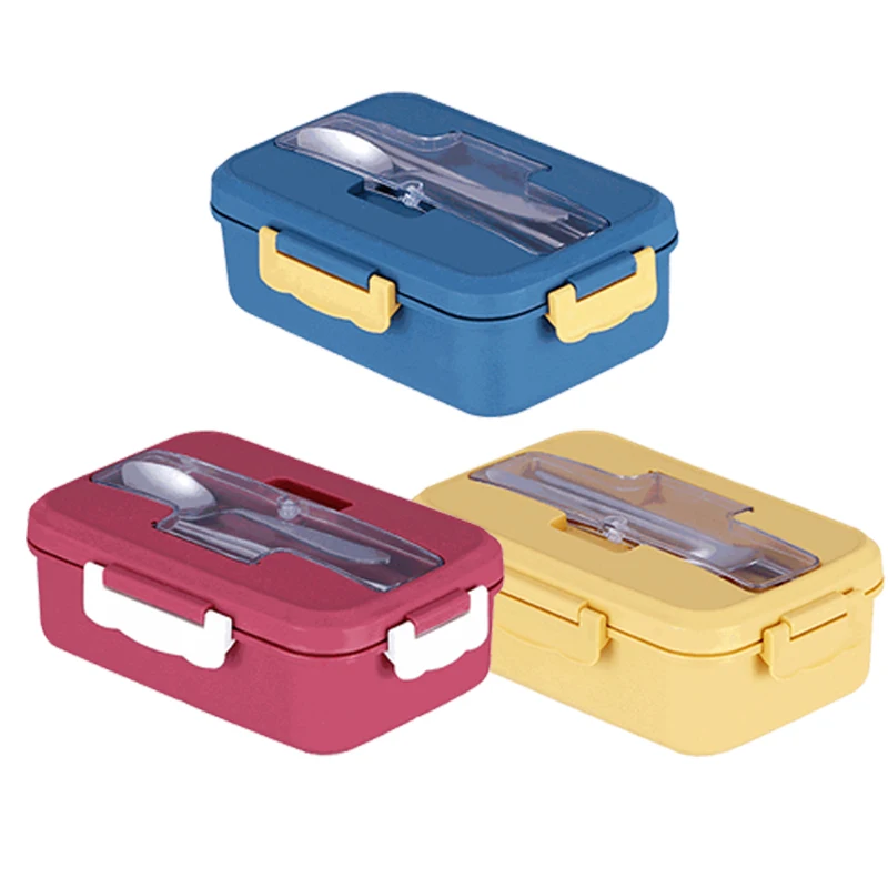portable wheat straw eco-friendly bento lunch box for kids school  microwave safe food storage container lunch box