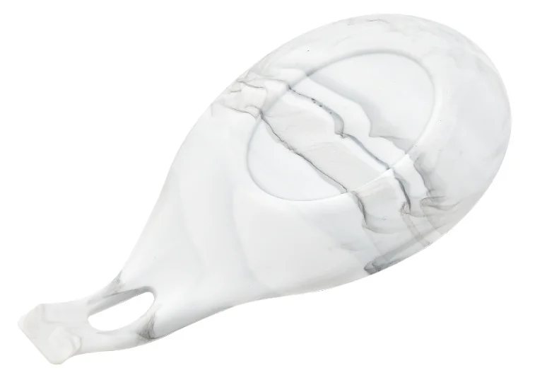 YDS Marble Food Grade Silicone Place Spoon Pad for Spoon Pad for Kitchen Hot Pad for Home Spoon Holder