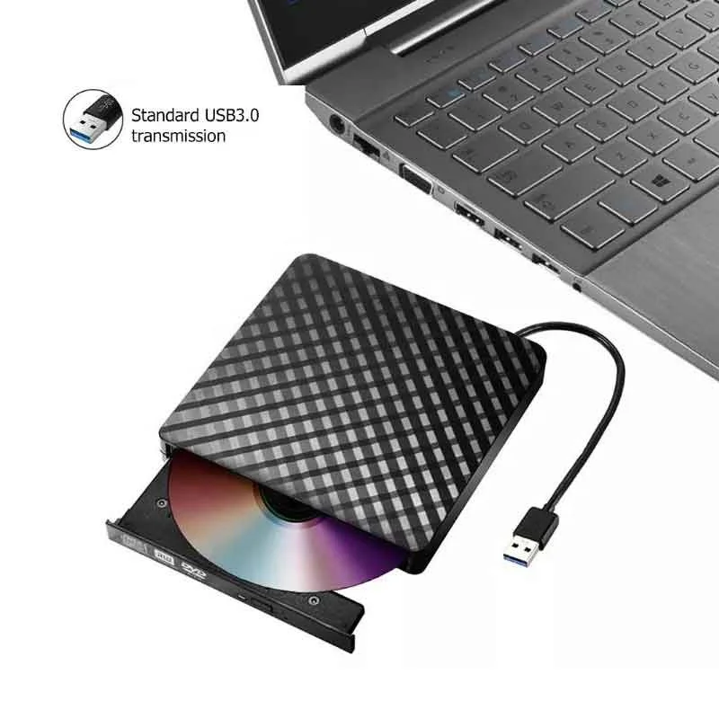 Портативный Dvd Rom Usb3.0 драйвер компьютерная оптическая диска тонкий внешний Usb 3 0 Rw Cd писатель