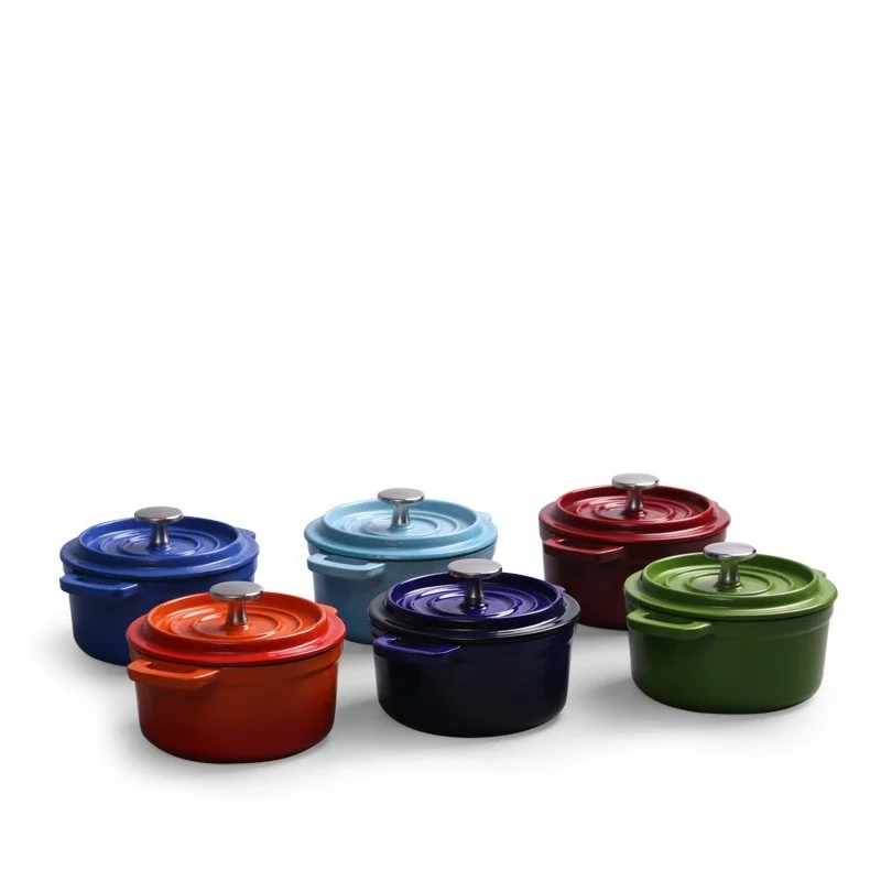 Enamelled Cast Iron Pot Anti Adhesive Cooking Pot Set Enamel Set Enamelled Cast Iron Pot Sets