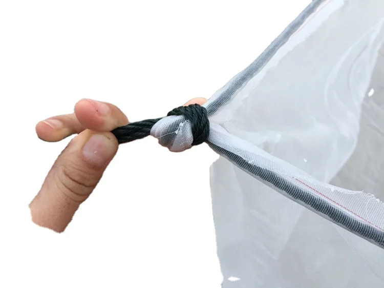 Small Mesh Catch Fish Box Aquaculture Pond Trap Fishing Gear Farming Net Cage Square Aquarium Trap Gill