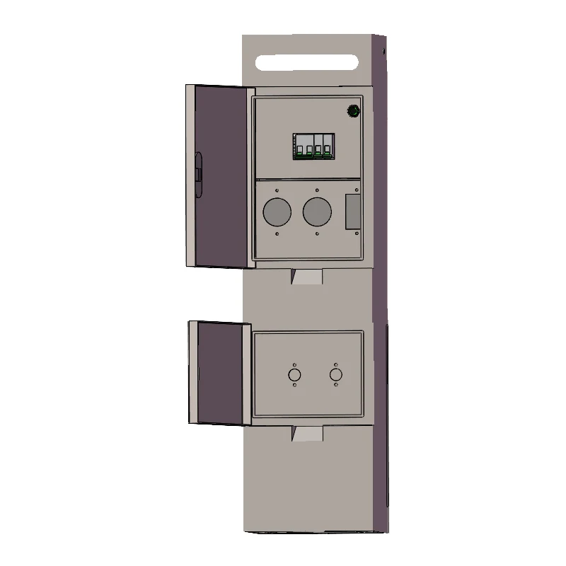 Stainless steel Power Pedestals for Campground, RV Panel with 50 Amp and 30 AMP RV Receptacles and a 20 Amp GFCI Receptacle