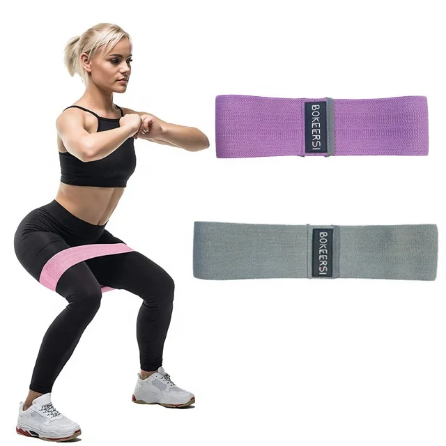 
Fitness Exercise Yoga Elastic Fabric Band Non Slip Resistance Bands for Legs and Butt Hot Products 