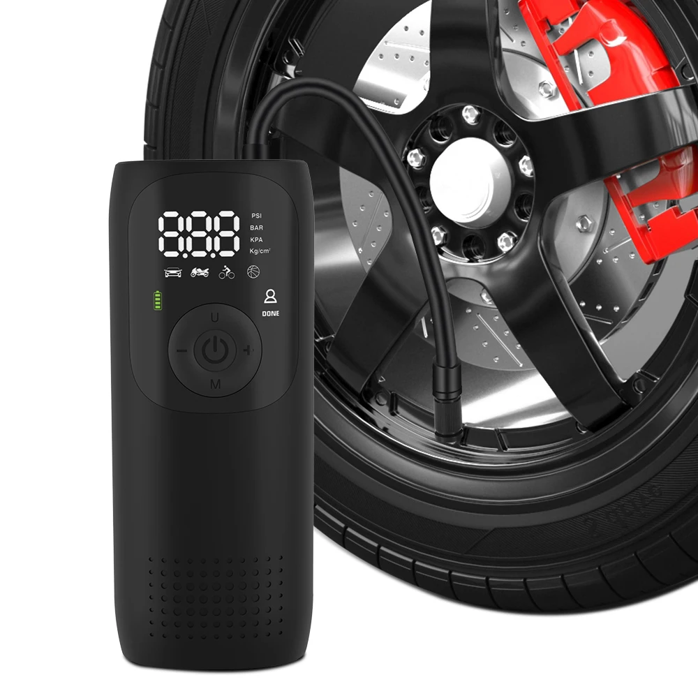 NEWO Single Display Screen LP2 150PSI Portable Tire Inflator with 5 Smart Modes Bike/ Motorbike/ Car/Ball/Manual