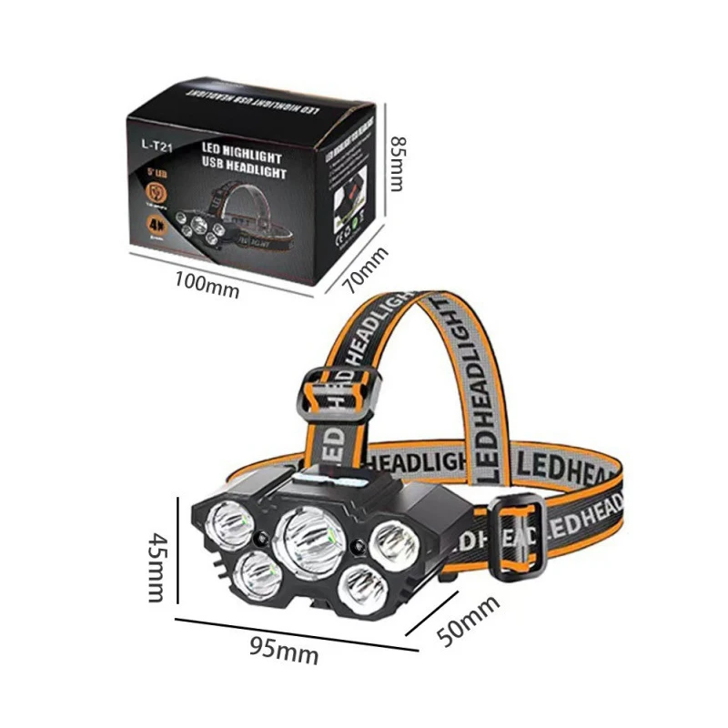Helius Wholesale Strong Light Lighting Long Range Head Torch Outdoor Fishing Light Rechargeable Headlamps