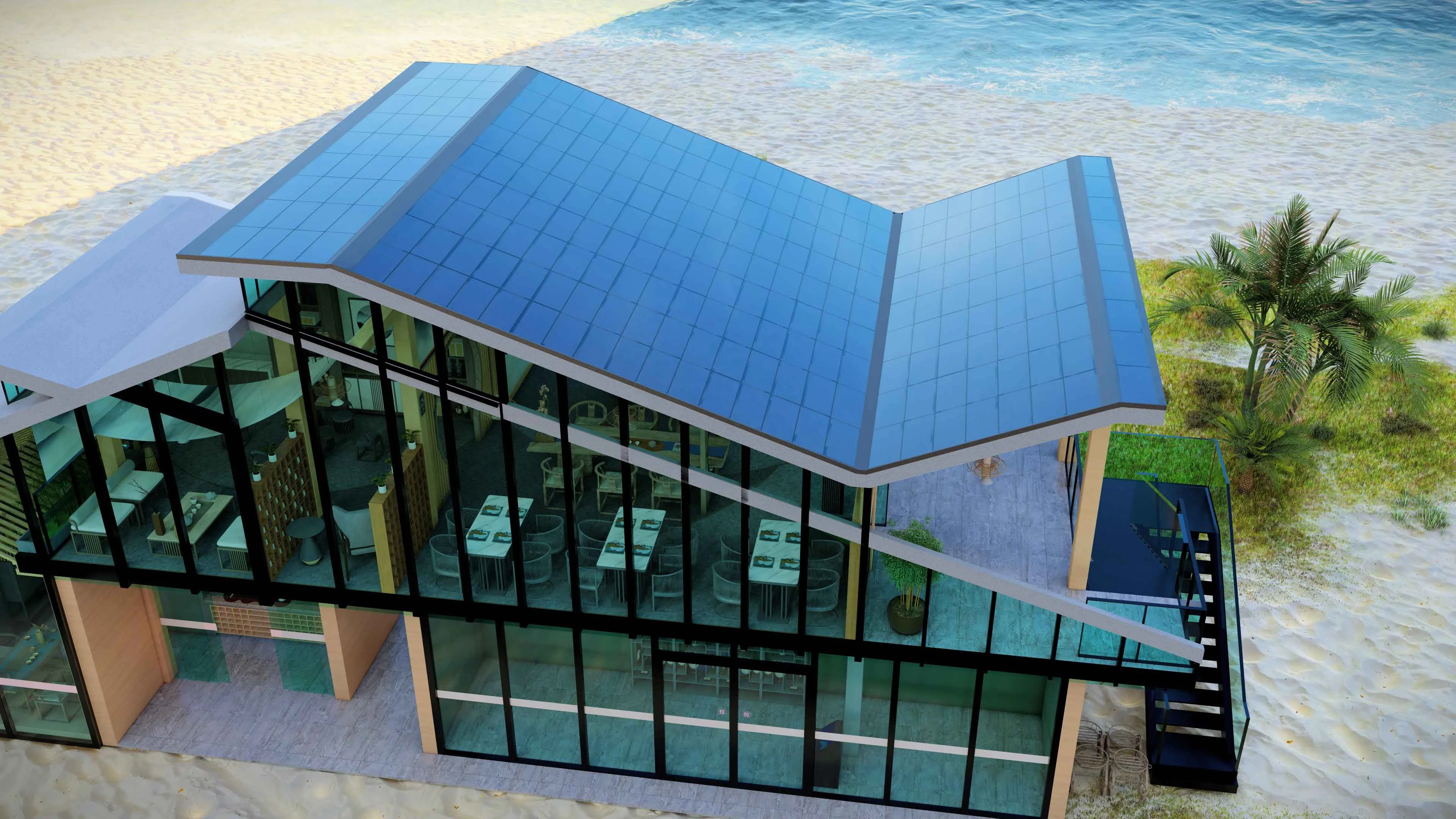 11w Wholesale Solor Photovoltaic Integrated Glass Panel Flat Shape Shingle Build PV Power Energy System Sheet Solar Roof Tile