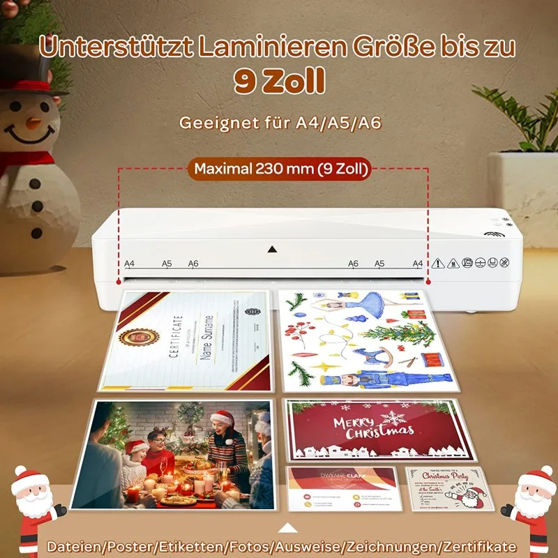 FNL001 Automatic Laminating Roll to Roll Desktop Hot and Cold A4 Pouch Laminator Machine