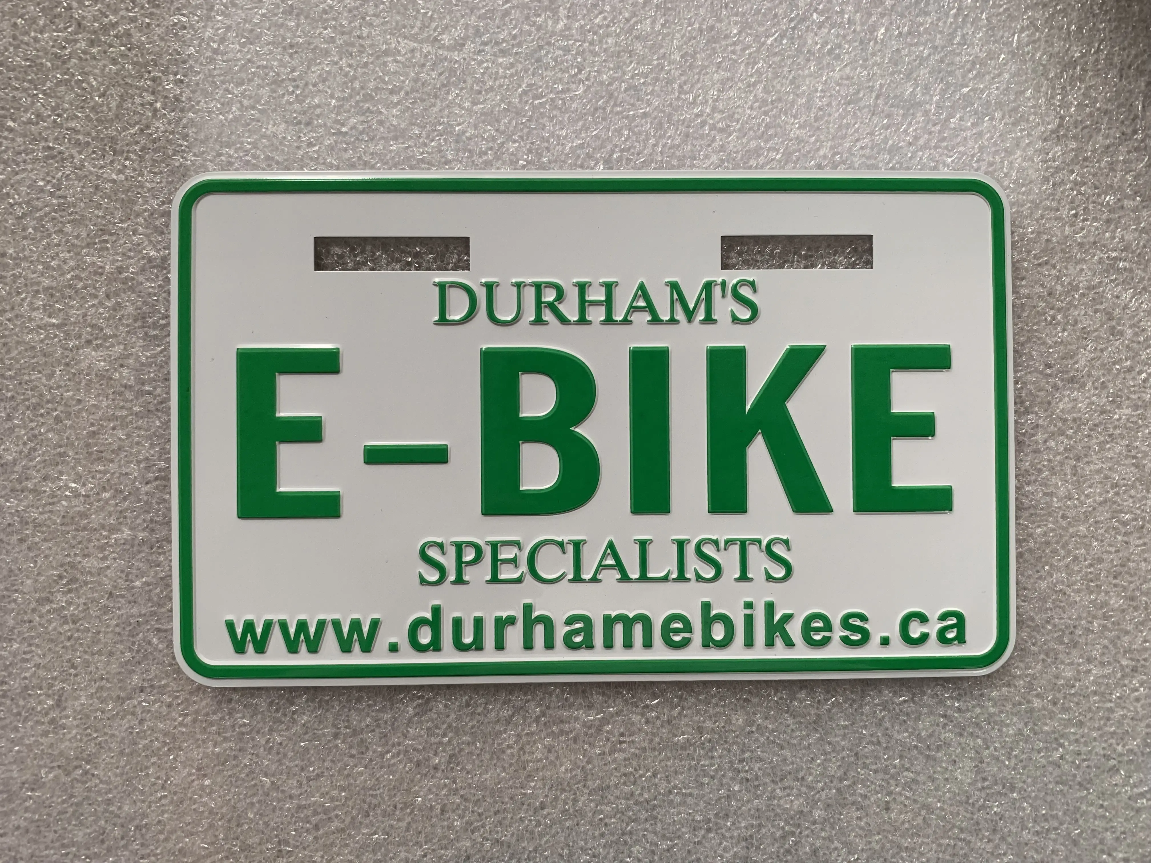High Quality Custom Design Bicycle License Plate Embossed Bike Number Plate Aluminum Bike License Plate