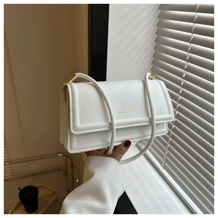 Woman New Multi-color Solid Candy Colors PU ZIP Single Sling Bags Fashion Woman Leather Square Bags Flap Women Handbags 