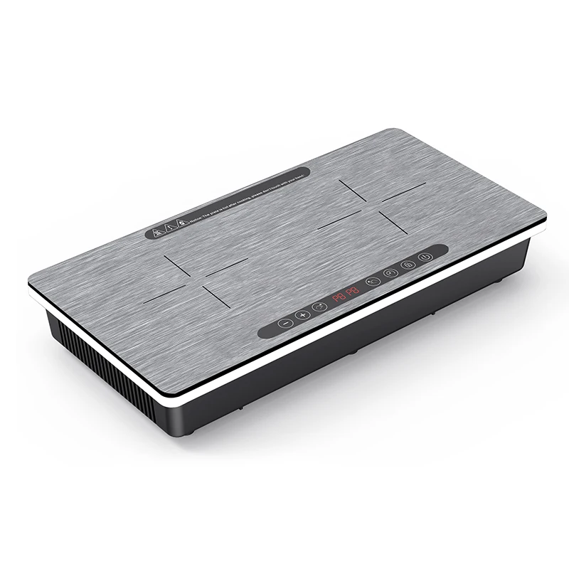 Easy Operation Double Hobs 3000W 8 Power Level Touch Control Induction Hob Built-In Induction Cookers
