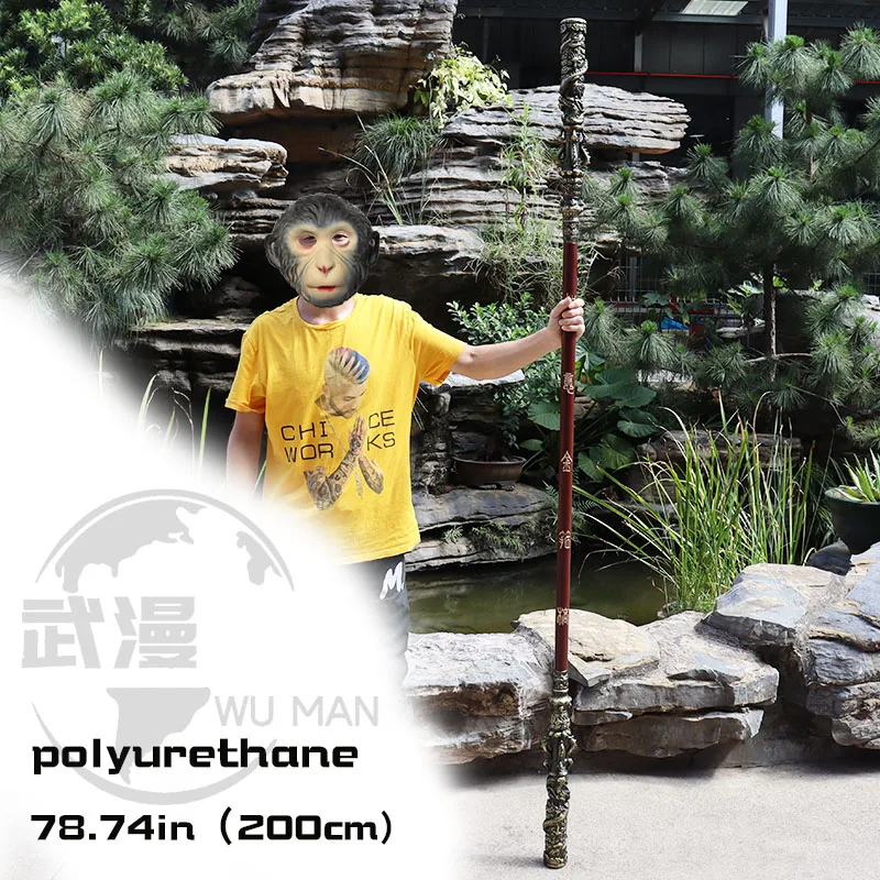 Chinese Mythological Black Myth Wukong Game Model Cosplay Anime Monkey King Golden Cudgel