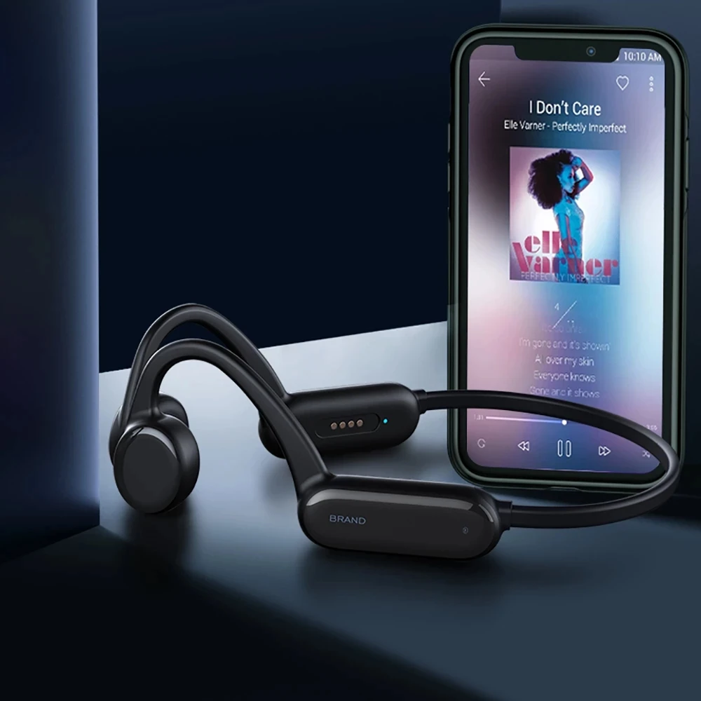 TWS наушники Костной Проводимости Водонепроницаемые с микрофоном Bluetooth беспроводная гарнитура