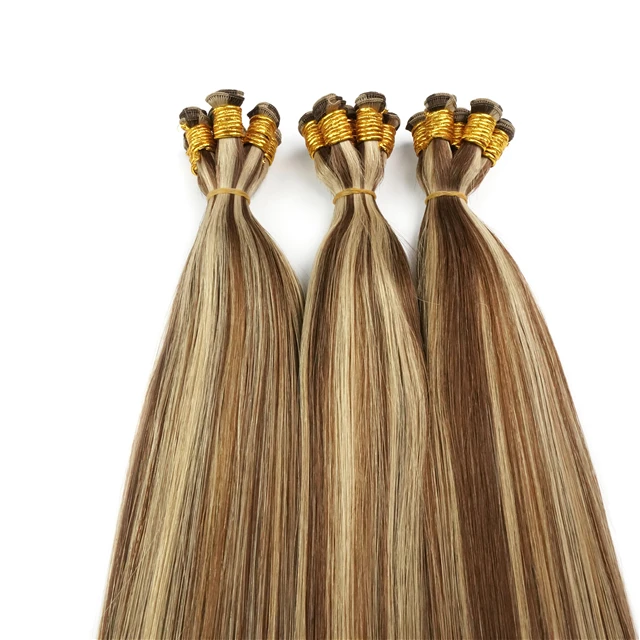 New Trend Famous Brand Supply 12A No Return hair Slavic Blonde Genius Weft Can be Cut Human Hair Extensions Hair Extensions