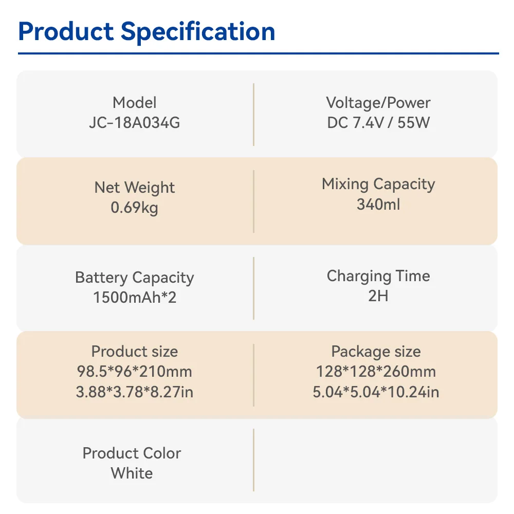 Double Layer Glass Bottle Rechargeable LED Display Portable Blender Fresh Fruit Juicer Mixer Ice Crusher Household Appliance