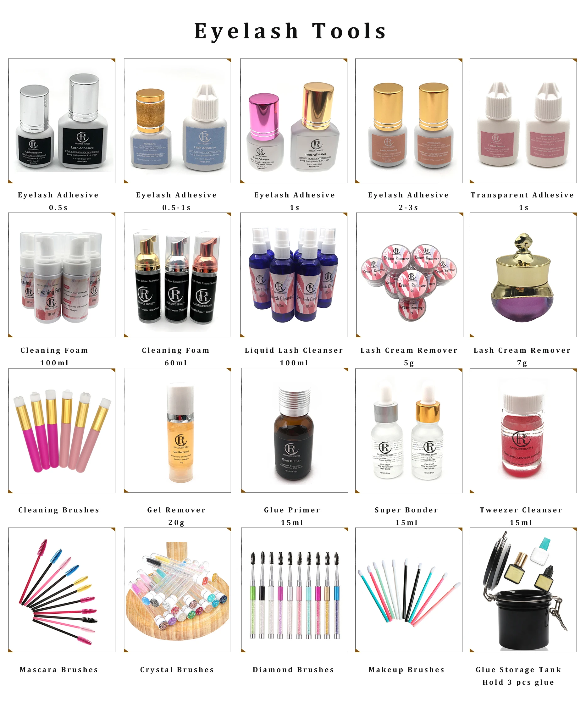  Private Label own brand Luxury Black Natural Lashes Professional wholesale mink individual eyelashes