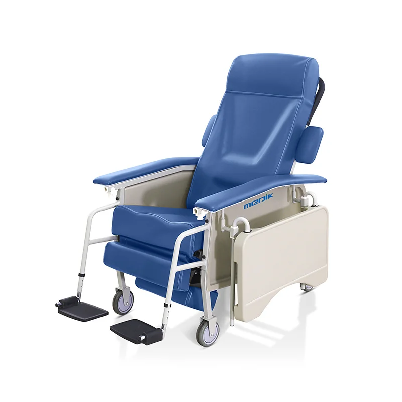 Comfortable soft hospital furniture patient nursing blood collection reclining chair portable medical blood donation chair