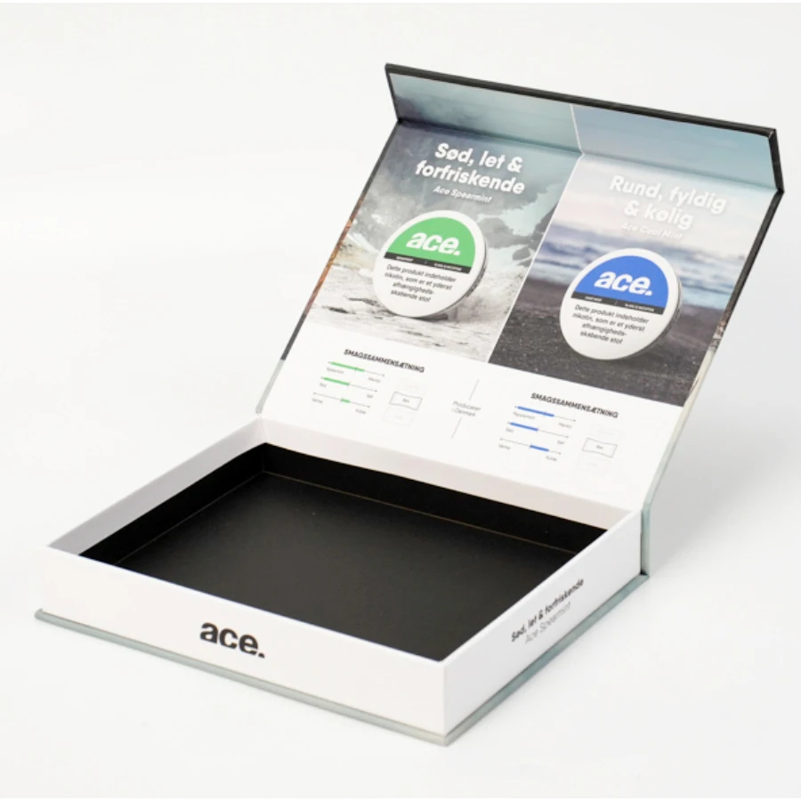 Personalized Recyclable rigid magnetic paper gift cardboard box premium custom logo rigid magnet paper gift packaging box