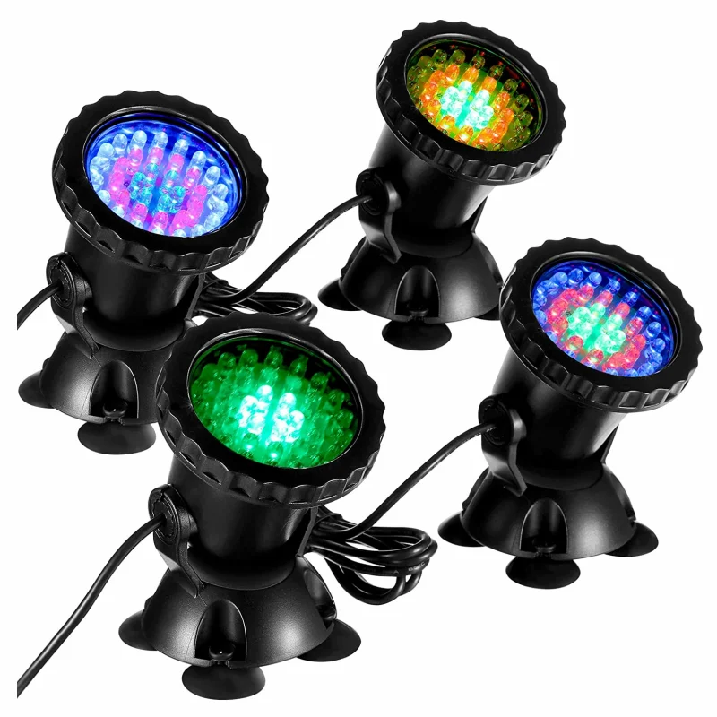 underwater led light Color Changing Pond Light Underwater RGB IP65 Submersible Adjustable Dimmable Spot Light