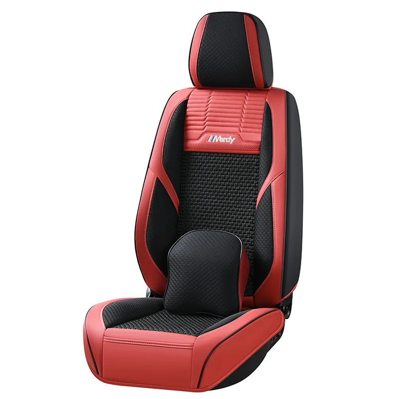 Luxury Dirt Resistant Wear Resistant Universal Leather Car Seat Cover Cushions Four Seasons Mat