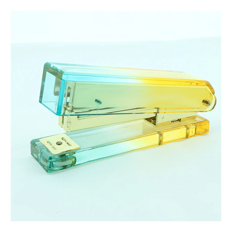 JSM Custom Shiny Metallic Stapler Stationery Series Plastic Staples Office-Working Handheld Agrafeuse