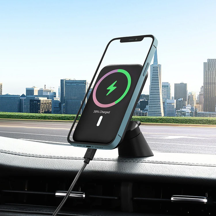 
15w magnetic Wireless fast Charger Car Air Vent Mount phone holder new arrivals 2021 new products 