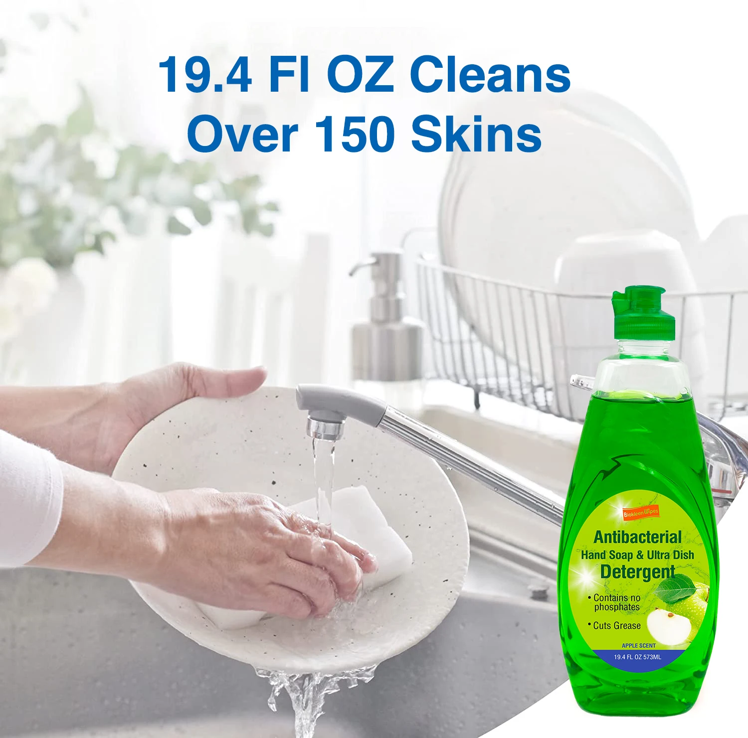 Biokleen Fast Degreasing Without Residue Mild No Injury to Hands Kitchen Dishwashing Detergent Liquid