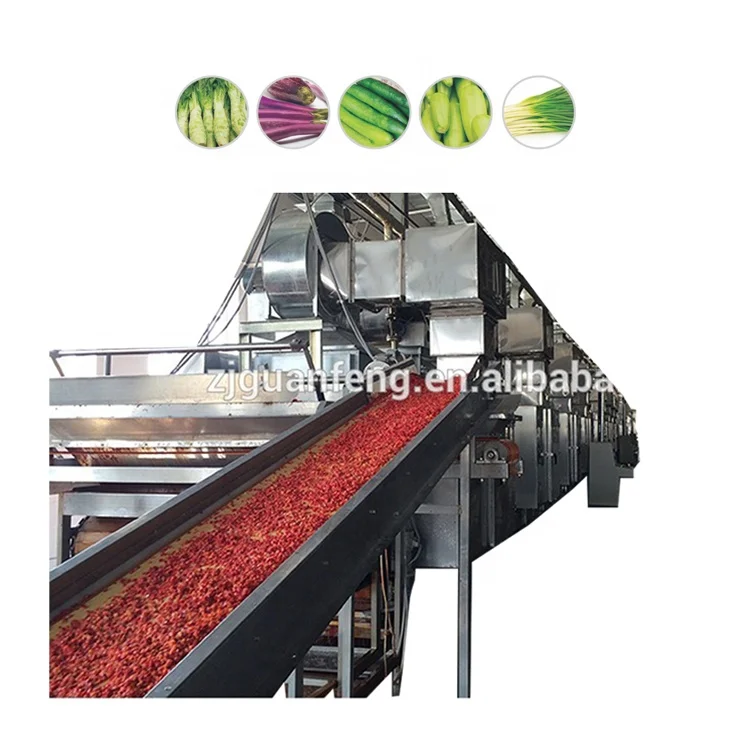 Garlic drying line ginger powder making machine Belt Dryer